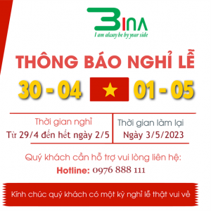 Thông báo nghỉ lễ 30/4 - 1/5 năm 2023